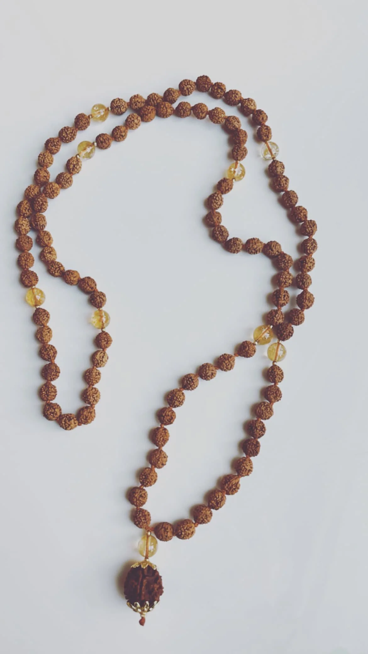 rudraksha with citrine.JPG