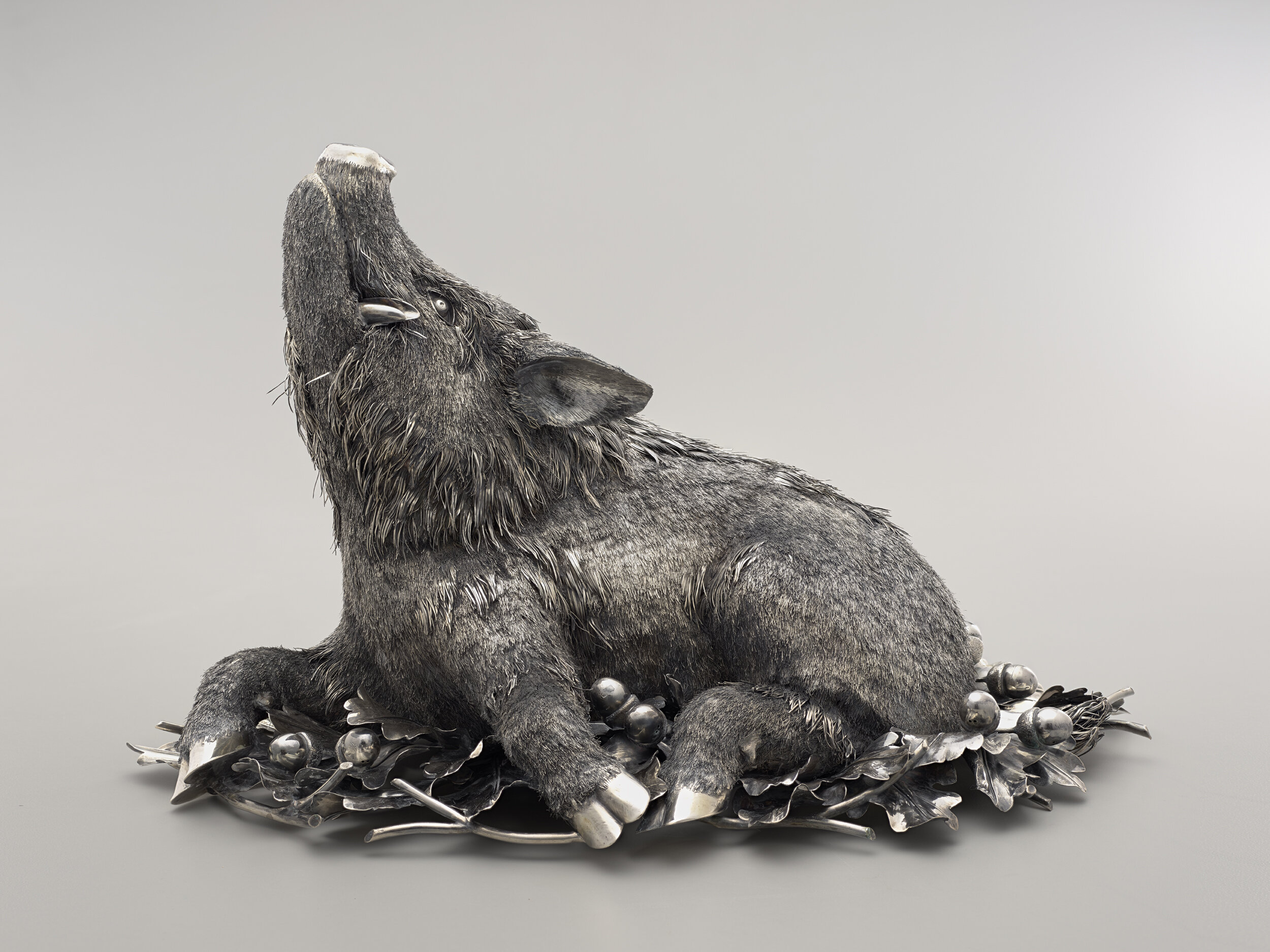  Gianmaria Buccellati, Boar, last half of 20th century, sterling silver, The Carol and Seymour Haber Collection, © unknown, research required, 2008.82 