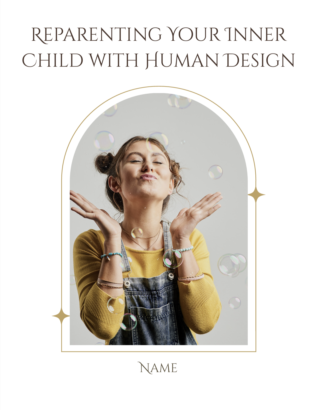 Reparenting with Human Design Report cover - reconnect with silenced parts of yourself using your chart