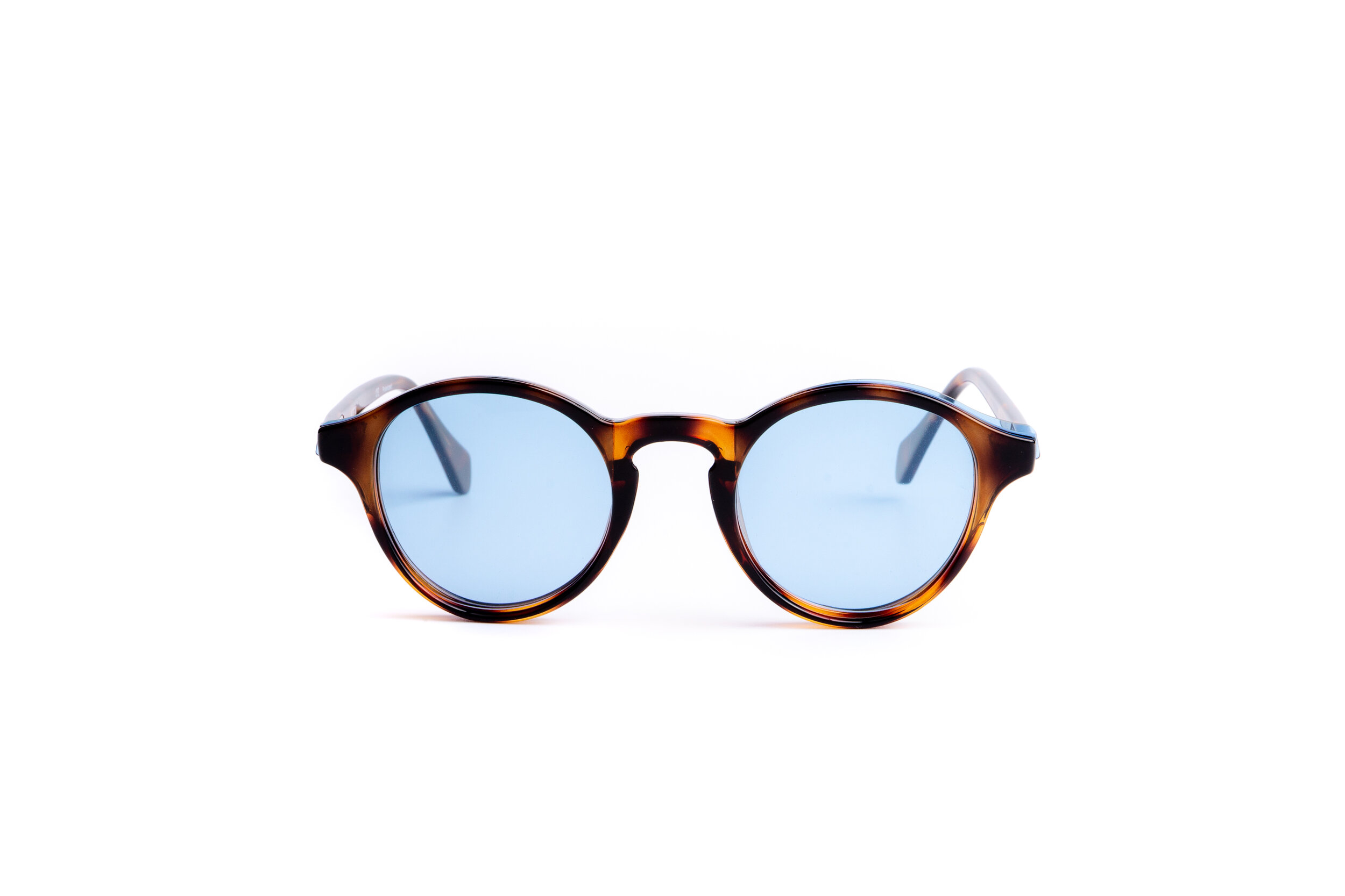 CÍRCULO - TORTOISE blue lens front