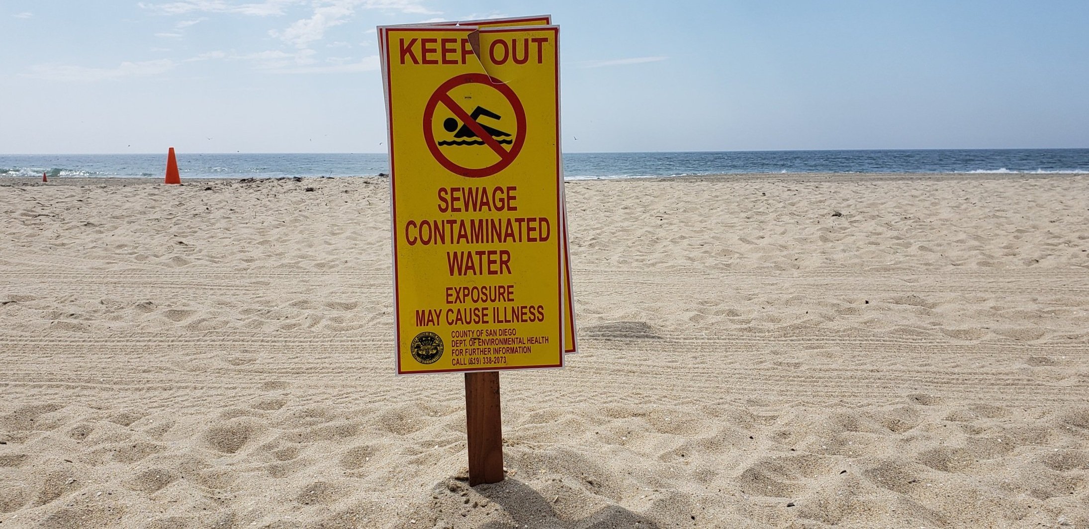 Imperial beach, closed due to pollution