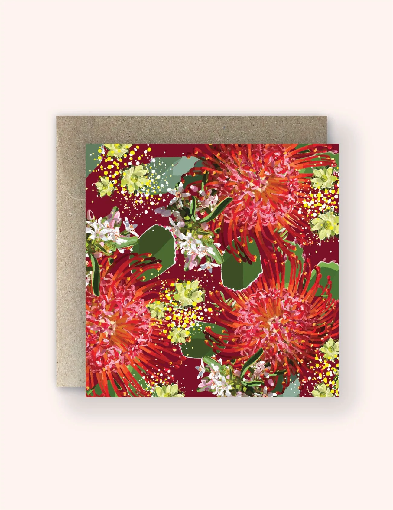 HOLIDAY CRIMSON GREETING CARD