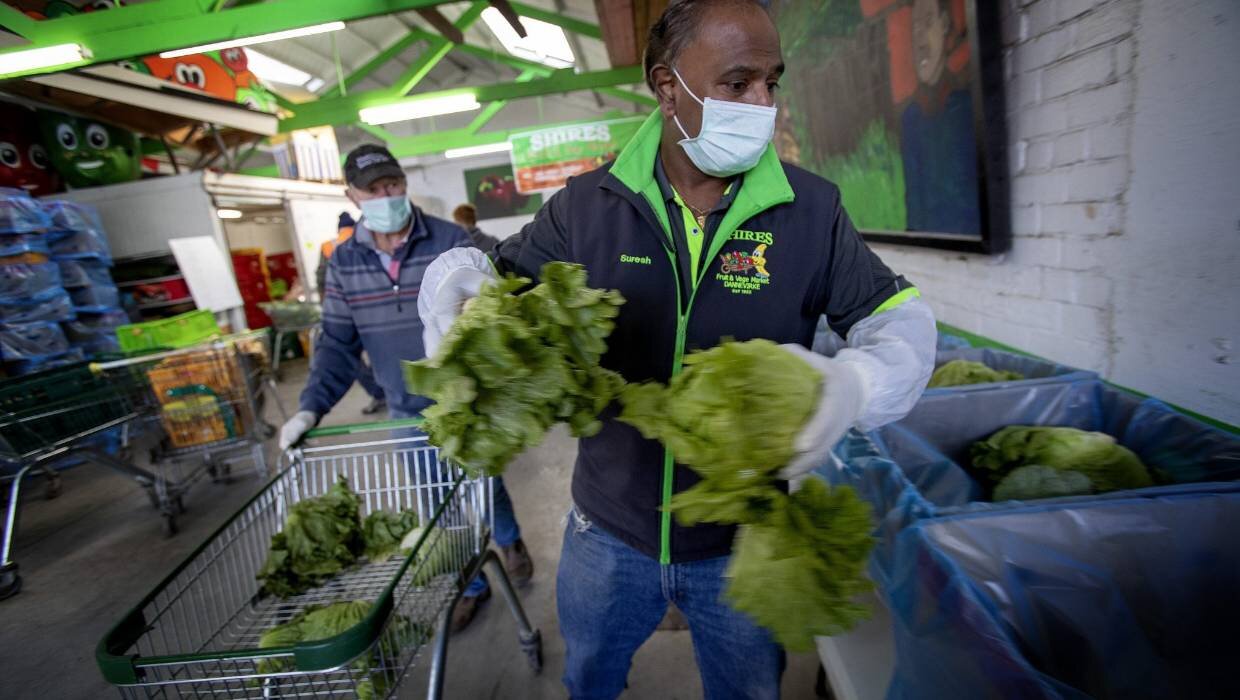 Produce store supplying Dannevirke community with fruit and vegetables 