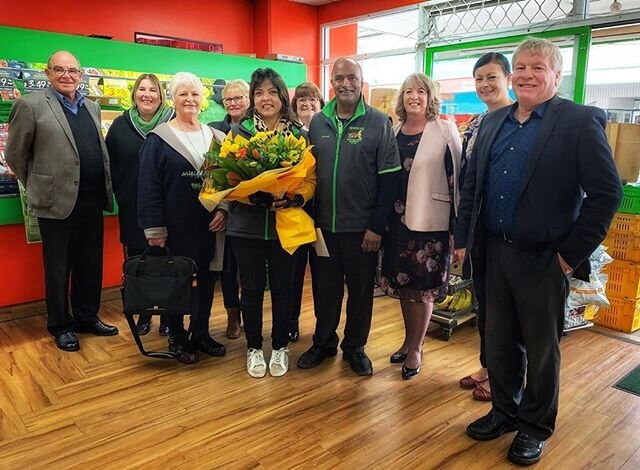 Thanks to the Tararua District Councillors who popped in today to congratulate Suresh on his recent Queens Service Medal award! .
#dannevirke  #hawkesbay #manawatu #tararua #fruit #vege #1922 #newzealand #india #hockey #tararua