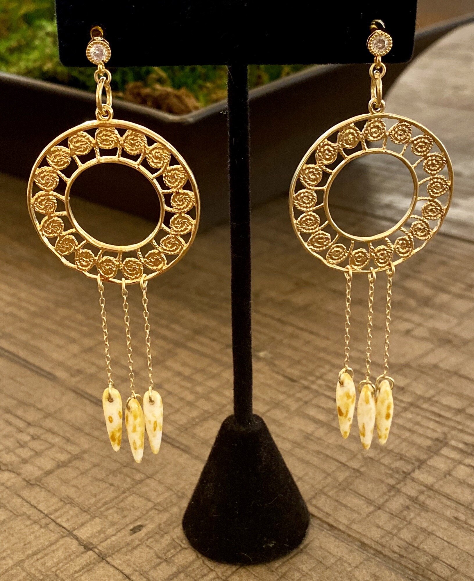 Gold Dangle Earrings