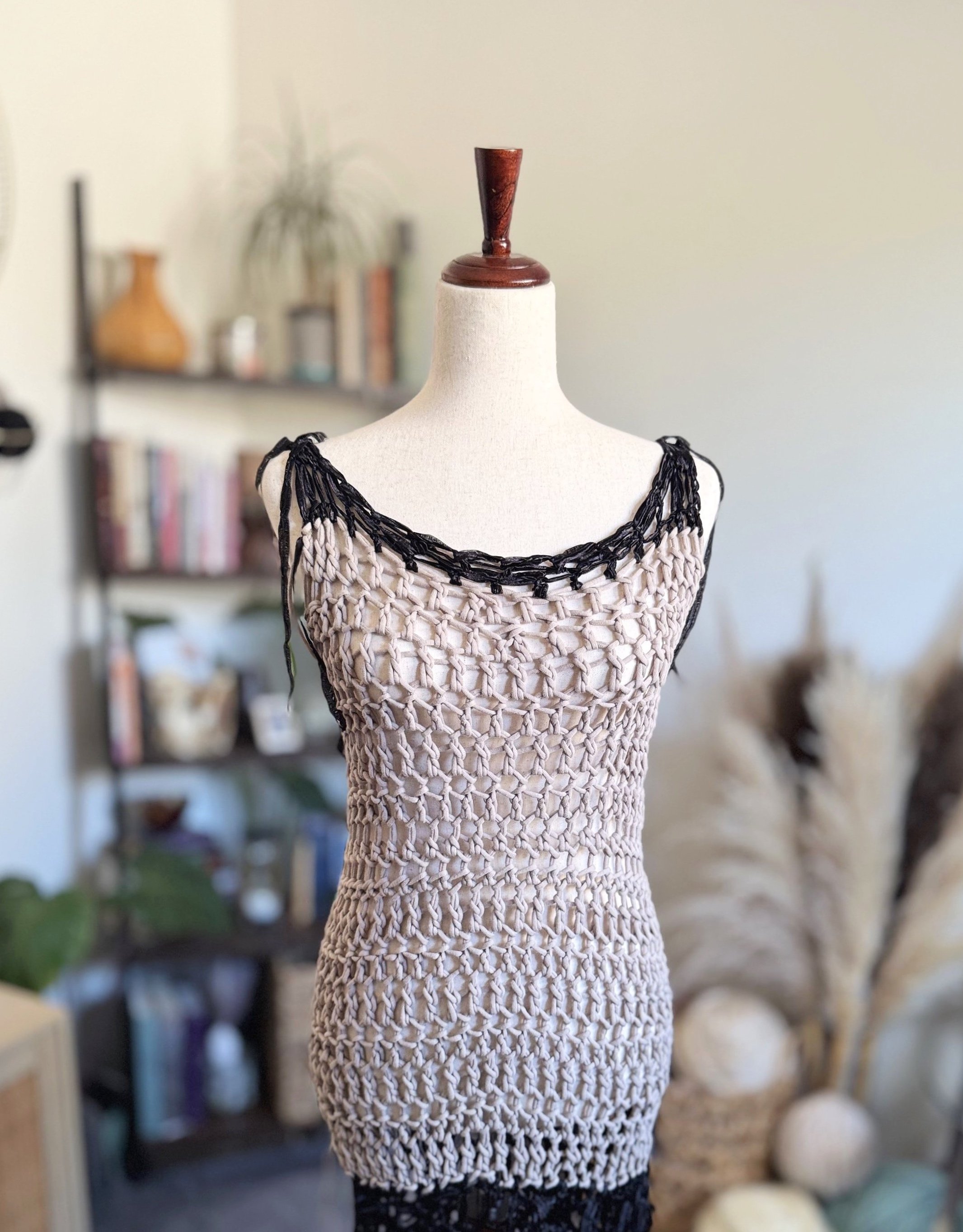 The Cascade Crochet Dress