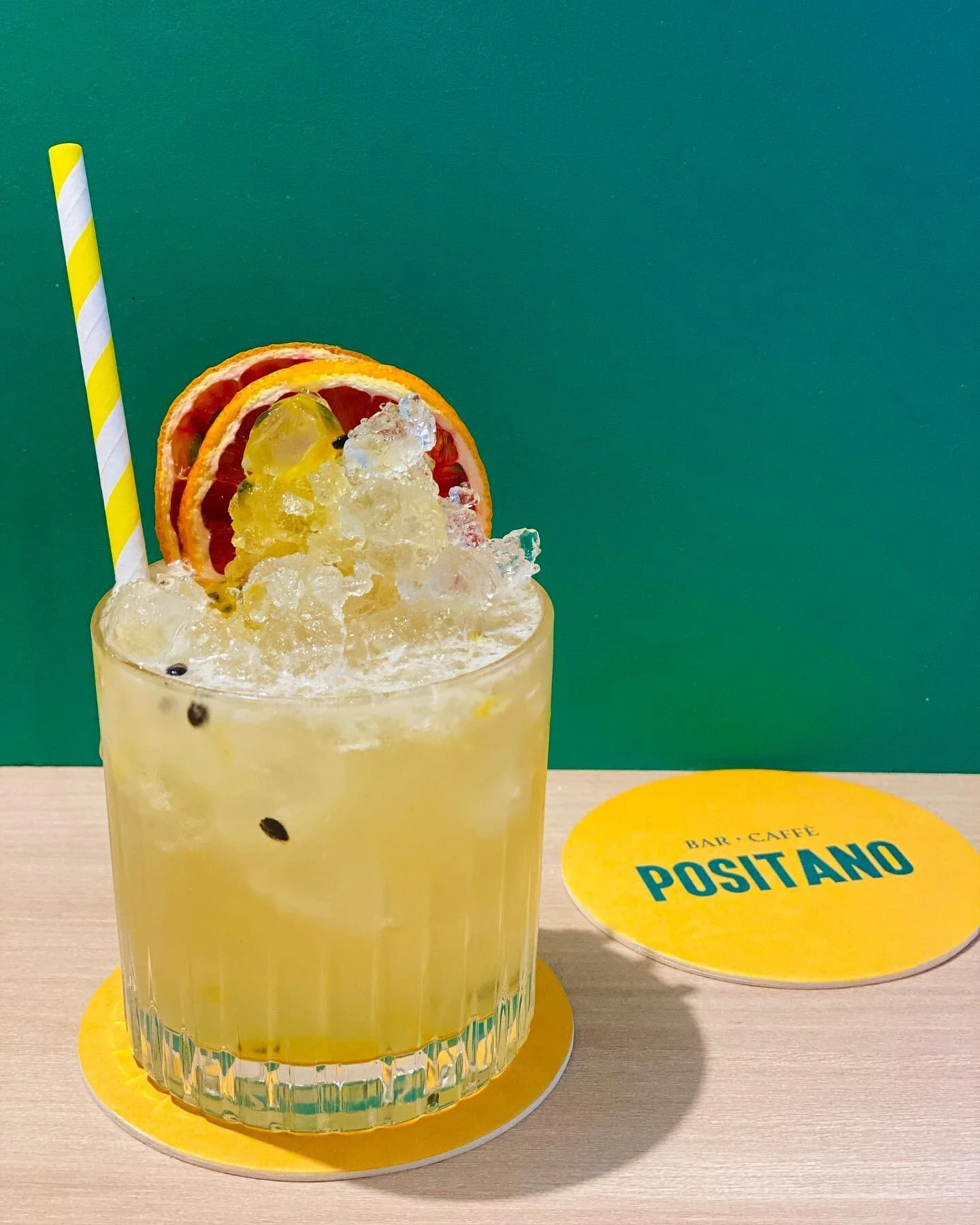 SIGNATURE COCKTAIL:
Gin, Saint Germain, Passionfruit &amp; Fresh Lemon. 
Take one away for $12