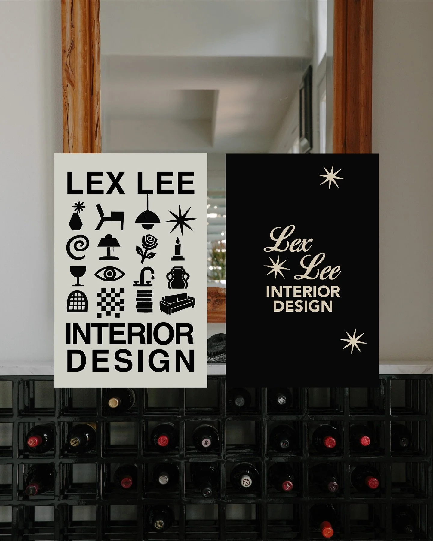 I went to school for Interior Design, but I have a deep love of art, graphic design and branding. And so here&rsquo;s my playful take on my own design brand. Complete with brutalist glyphs and lots of starbursts!!! ✌🏼 #lexleeinteriordesign #graphicd