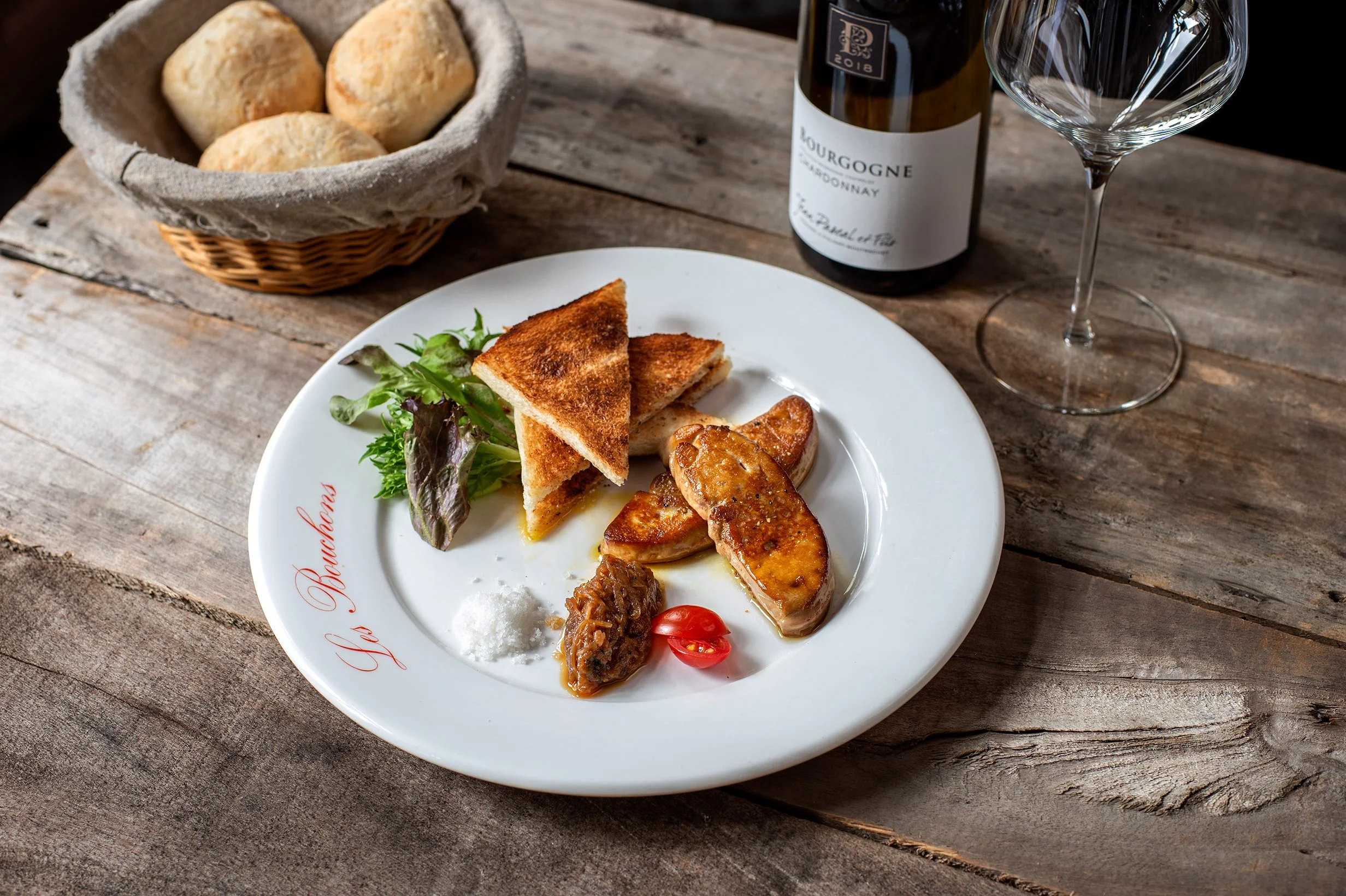 100g Pan Seared Foie-Gras, Onion Chutney, Toast