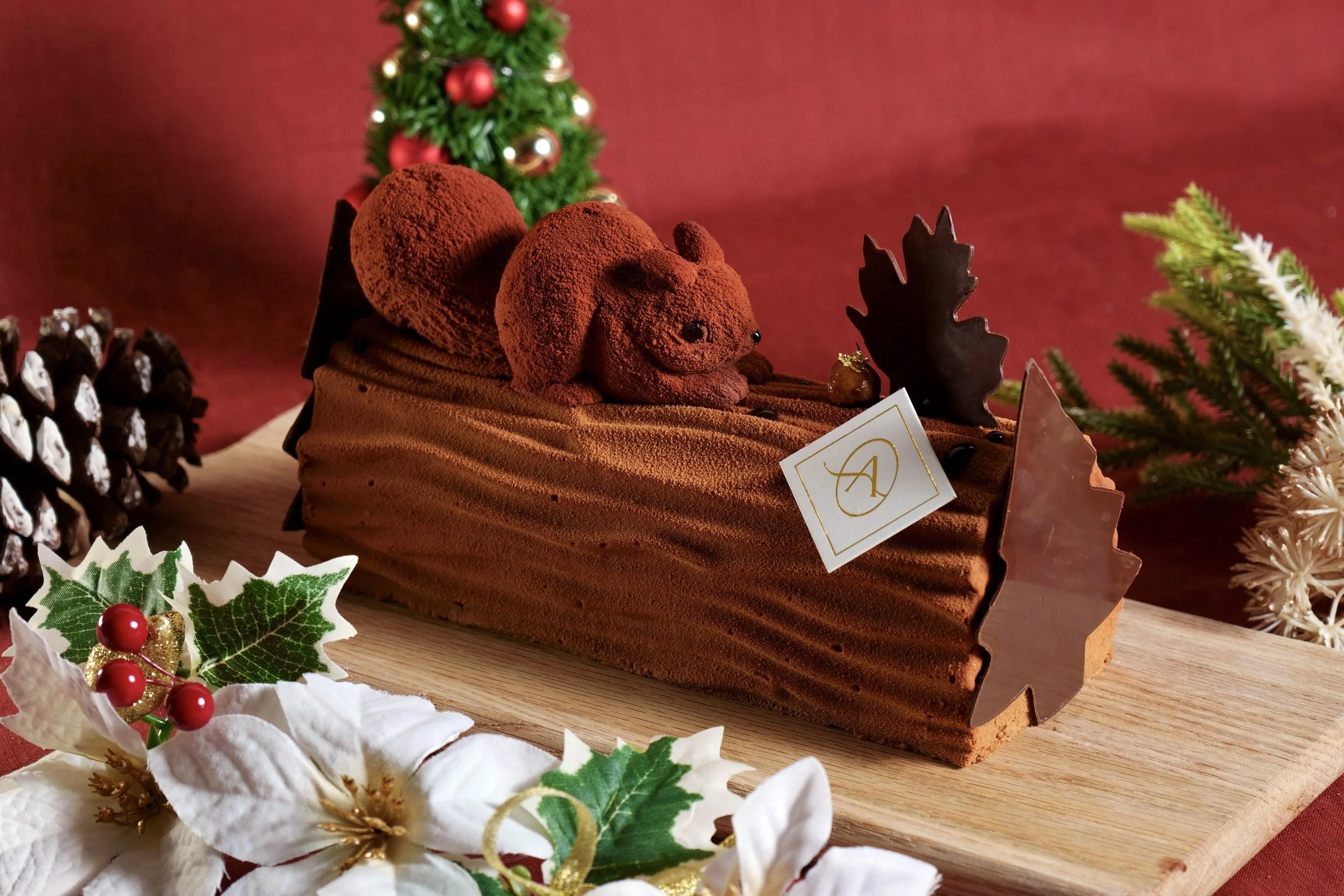 Alice's Christmas Log Cake