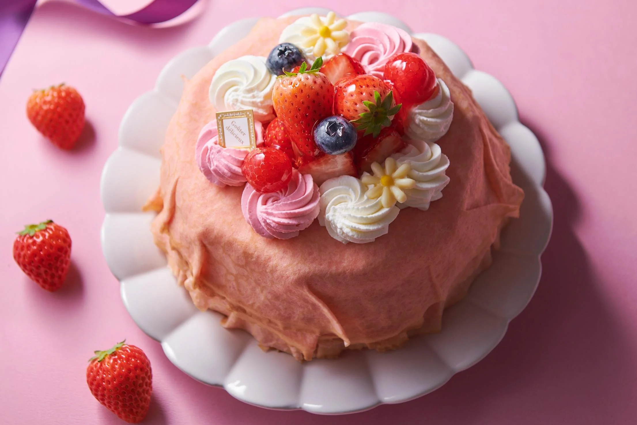 Mother's Day Strawberry Mille Crepe