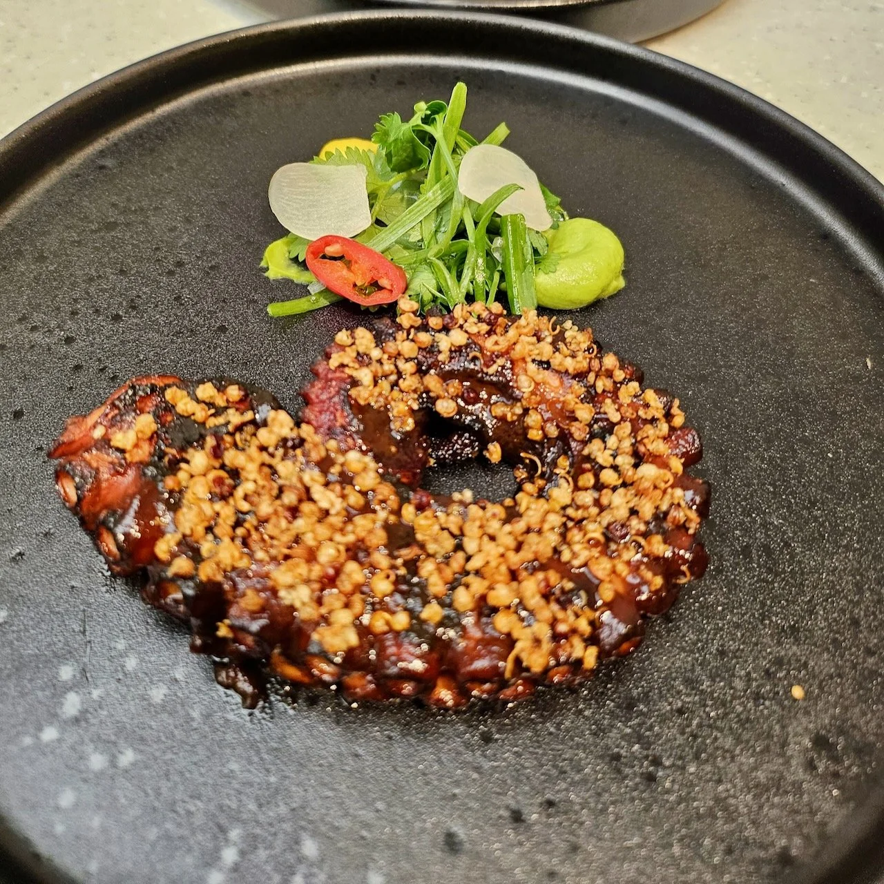 Smokey Tamarind Glazed Grilled Octopus