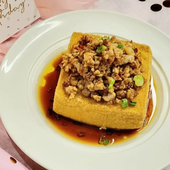 Homemade Ginger Tofu with Minced Pork