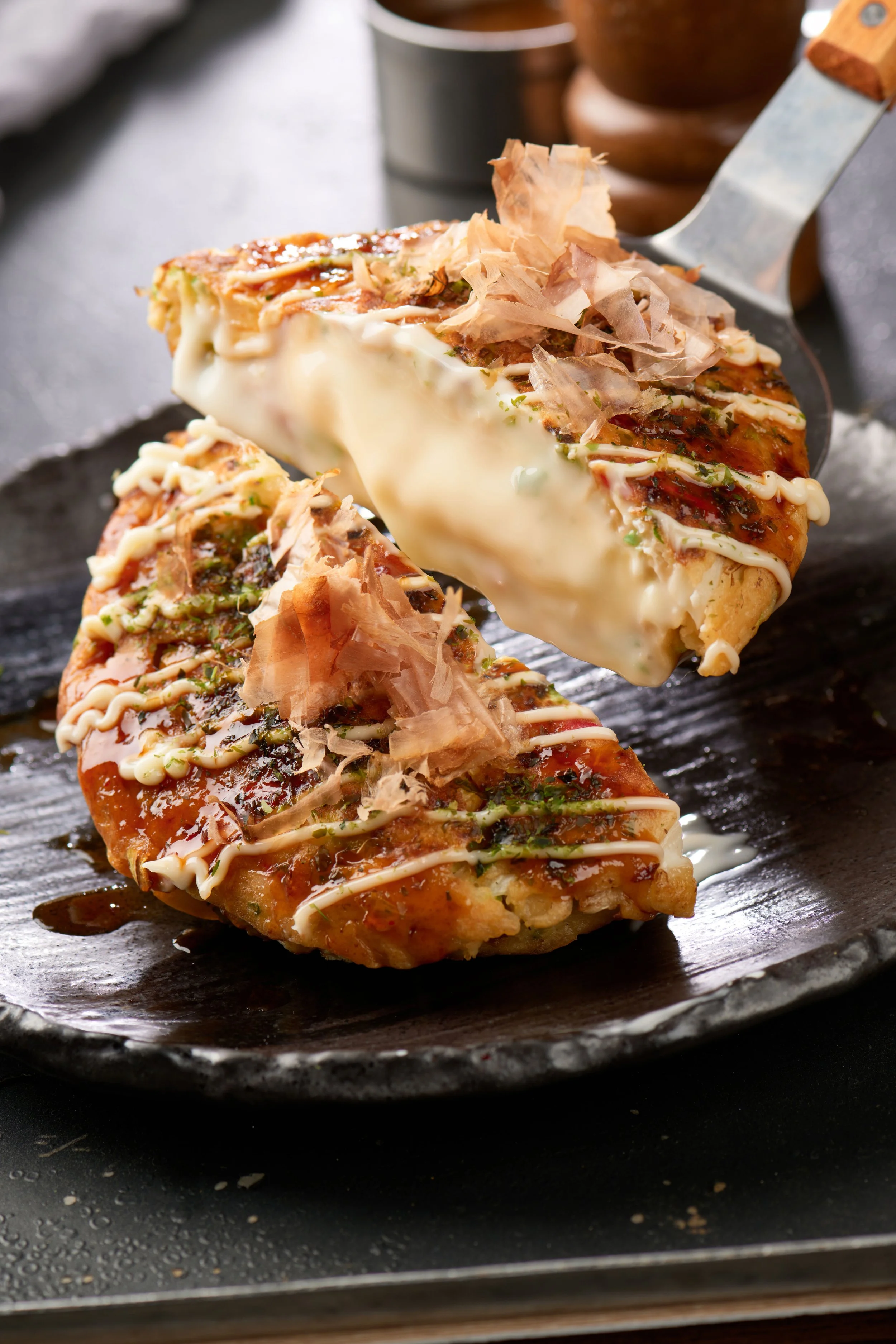 Camembert Lava Okonomiyaki