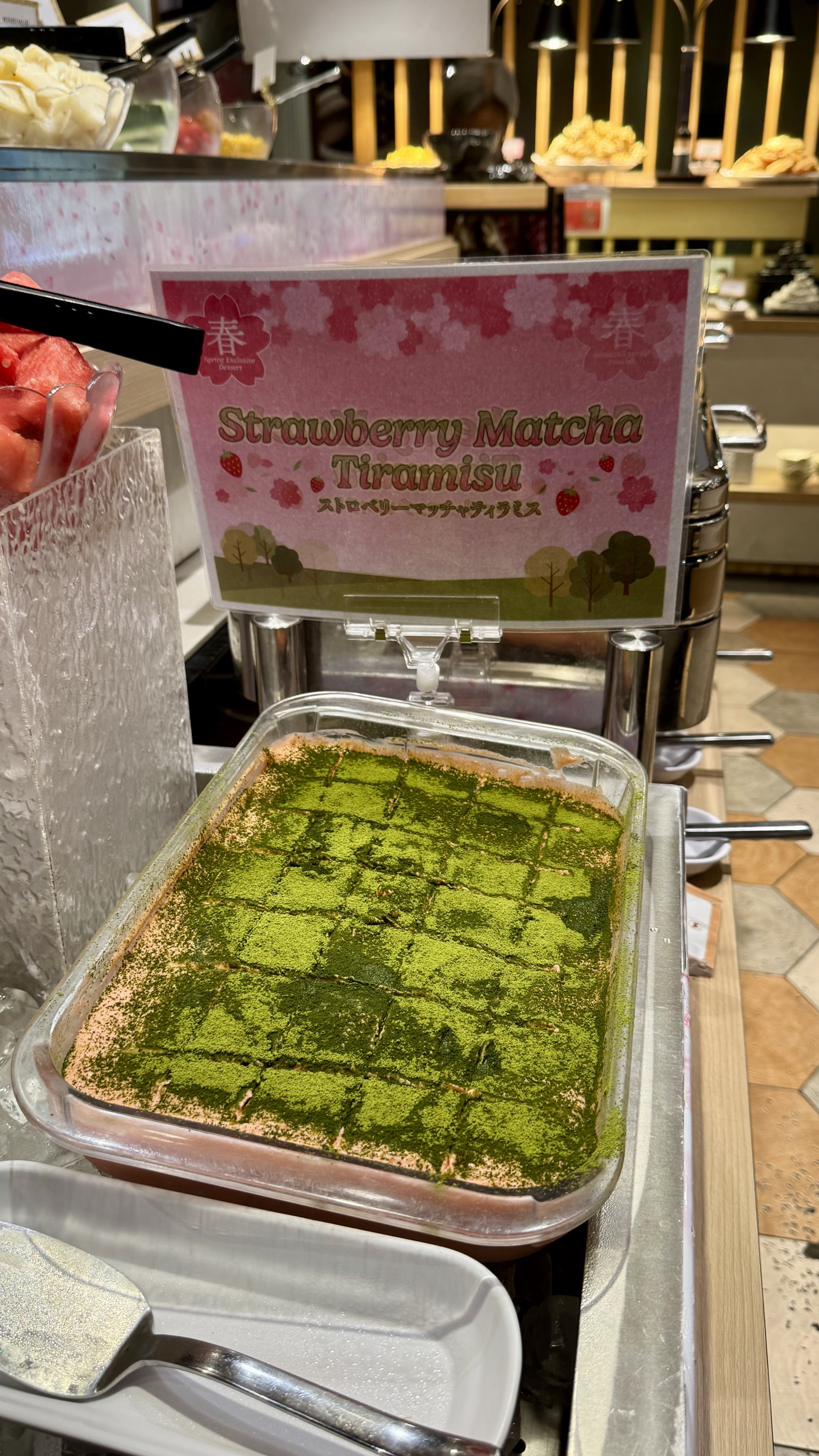 Strawberry Matcha Tiramisu