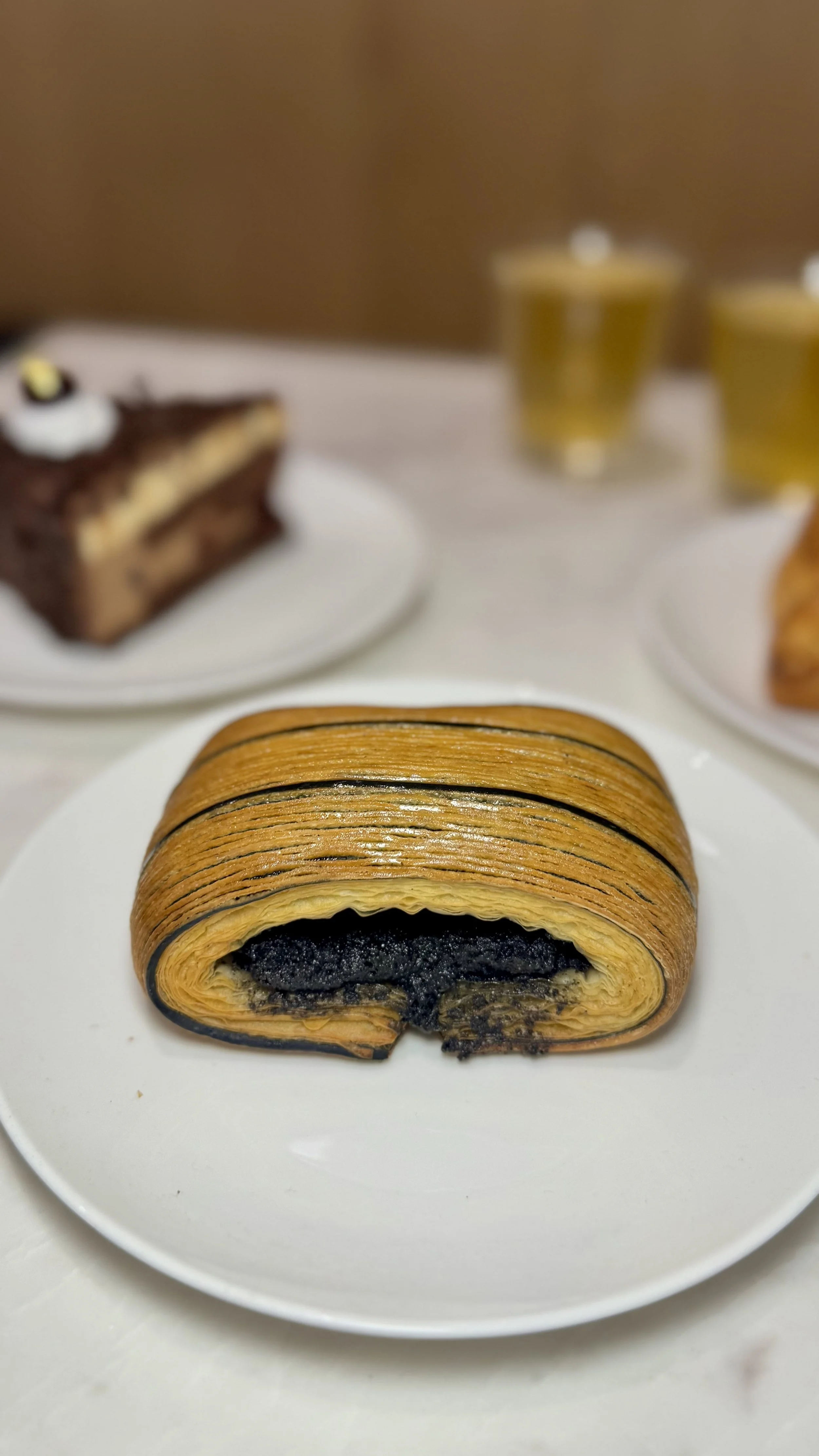 Black Sesame Mochi Danish