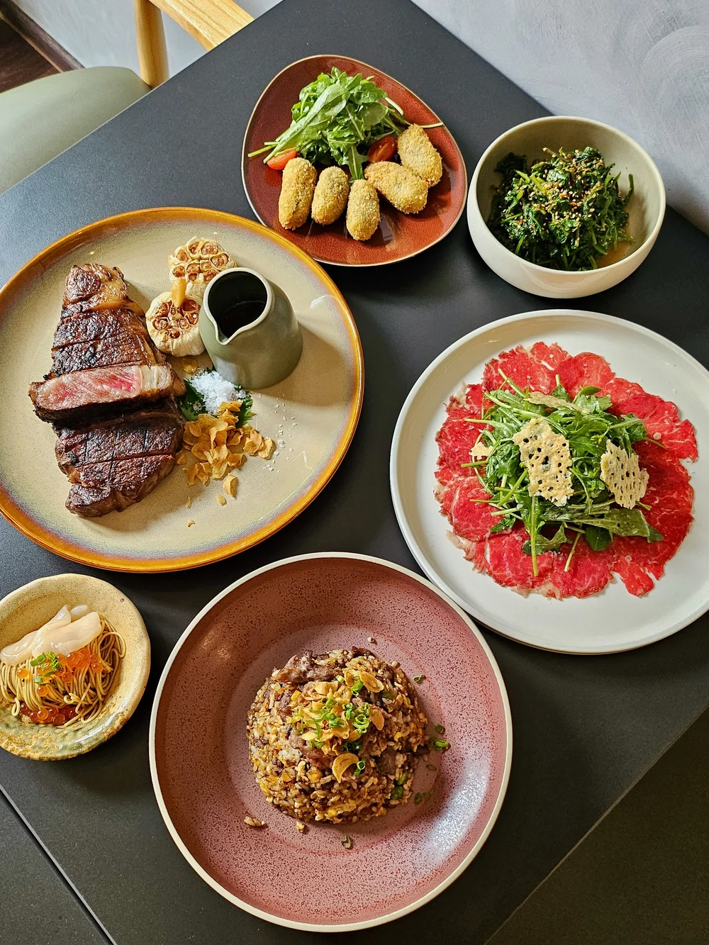 Wagyu X New Chargrilled Wagyu X Angus Beef Served In Sakura Wood Fumes