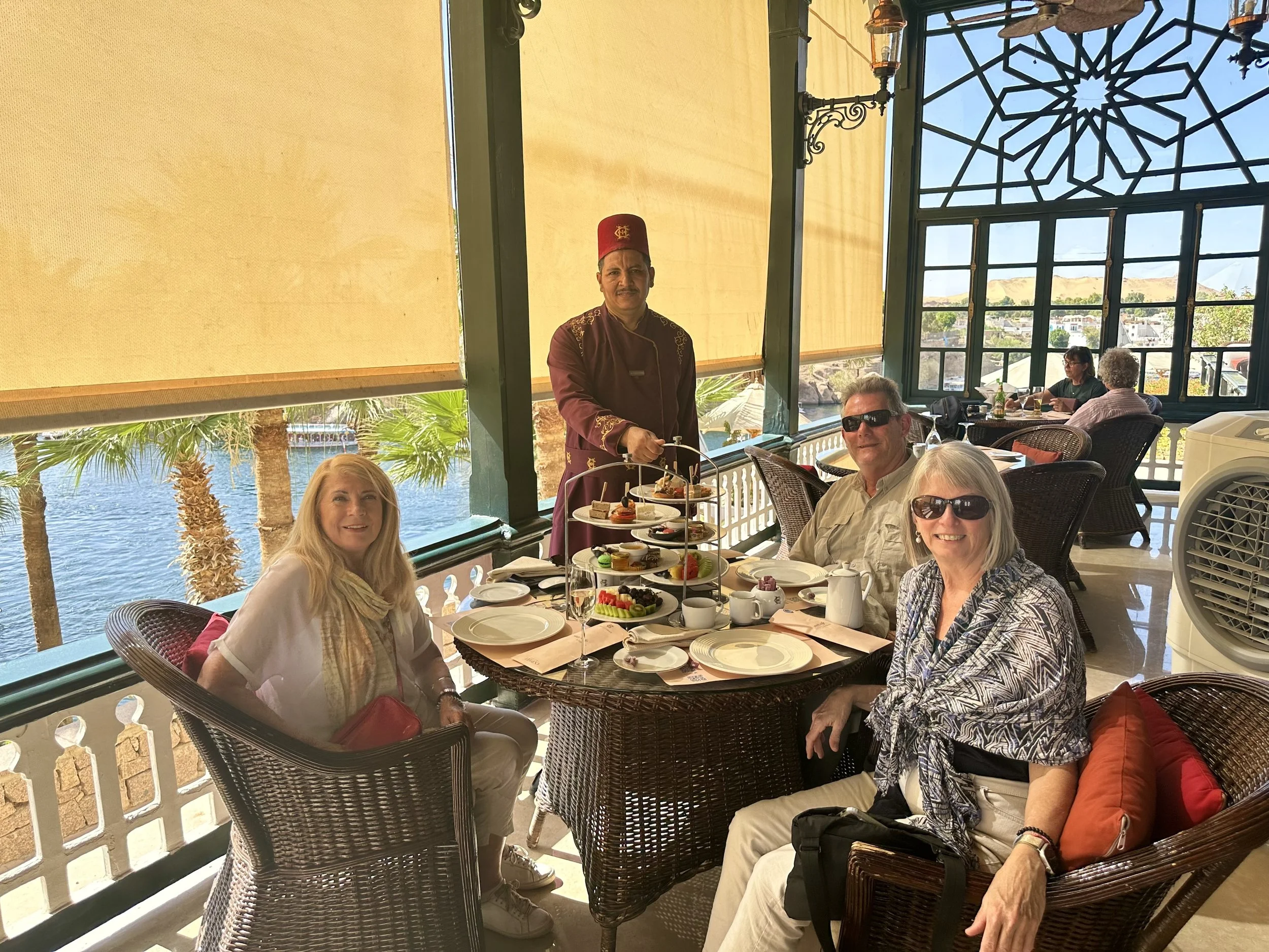 Boutique Tours & Travel. Egypt Small Group Tour Cataract Hotel Hight Tea