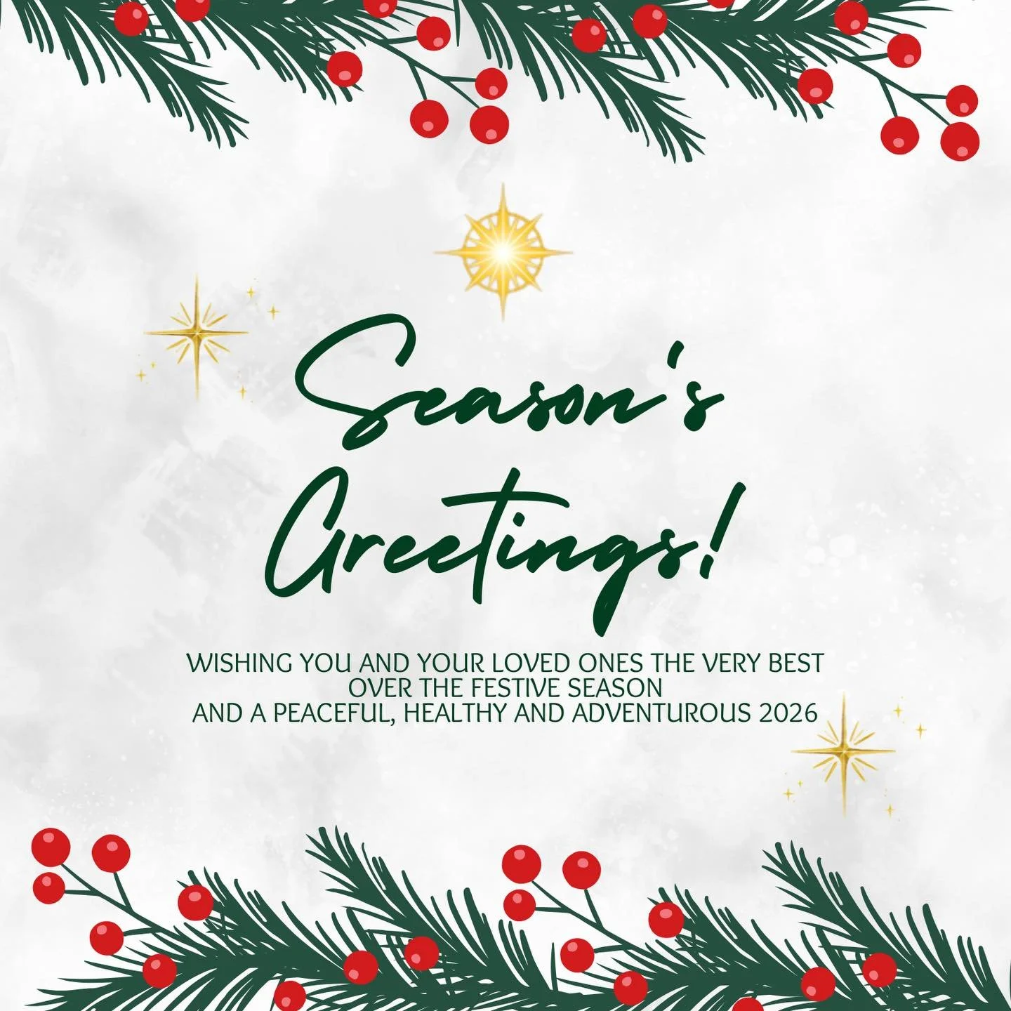 Season&rsquo;s Greetings! Sending our warmest wishes to you and your loved ones this festive season. Here&rsquo;s to a peaceful, healthy, and adventure-filled 2026. ✨

#BoutiqueToursAndTravel #SeasonsGreetings #FestiveSeason #HappyNewYear #NewAdventu