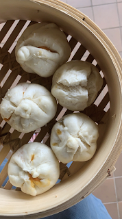 Gochujang + Sweet Potato Custard Steamed Buns and Korean BBQ Mushroom Steamed Buns