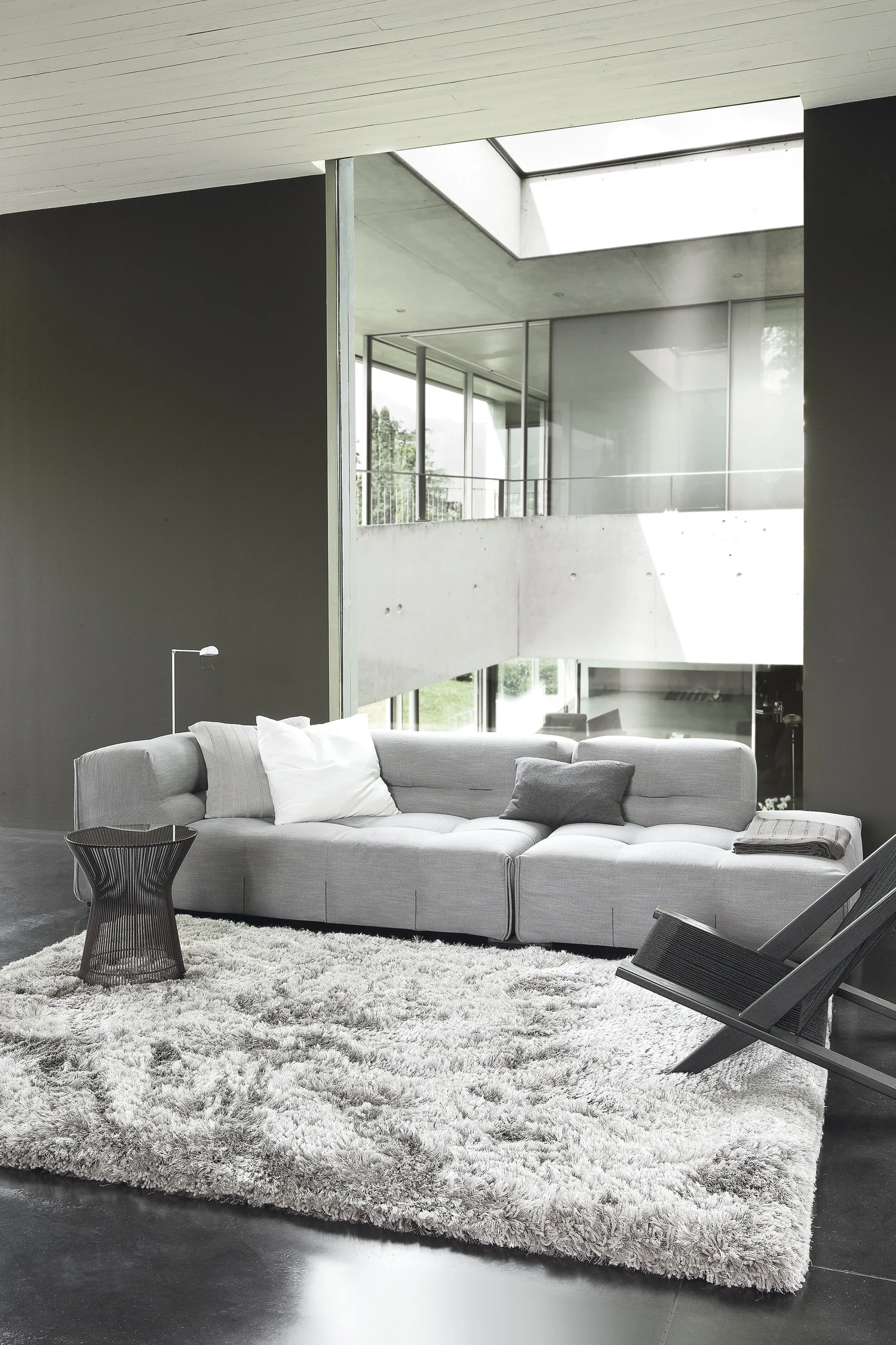 Grid Print Lounge Set-Oat