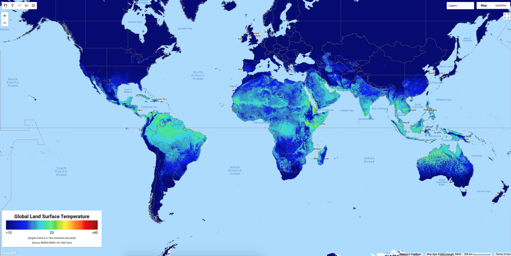 Overall minimum daily temperature (24h average) 