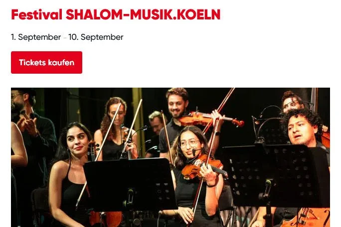 koeln.de: Festival SHALOM-MUSIK.KOELN 2026