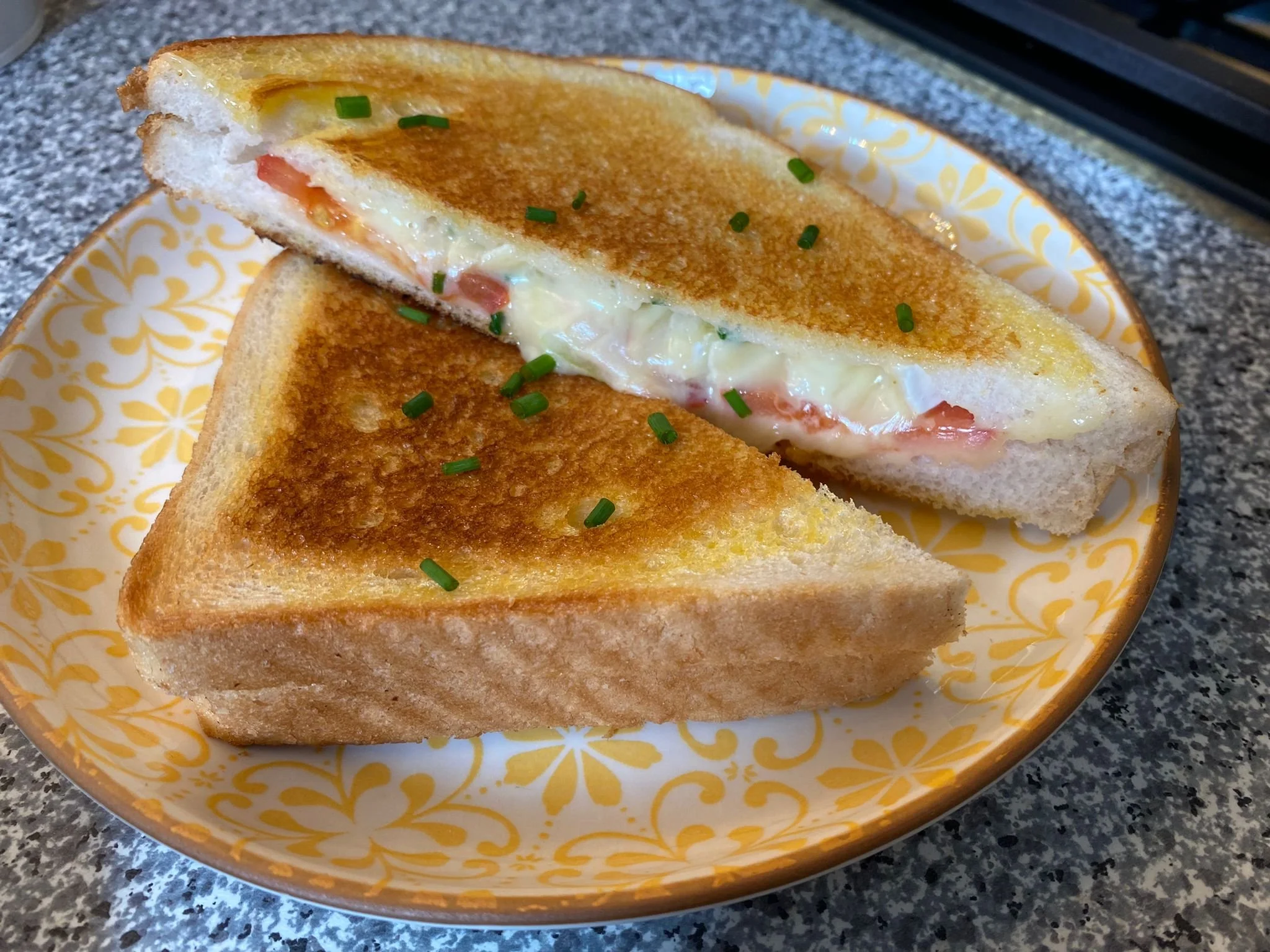 Brie, tomato, onion & chive toasty.jpeg