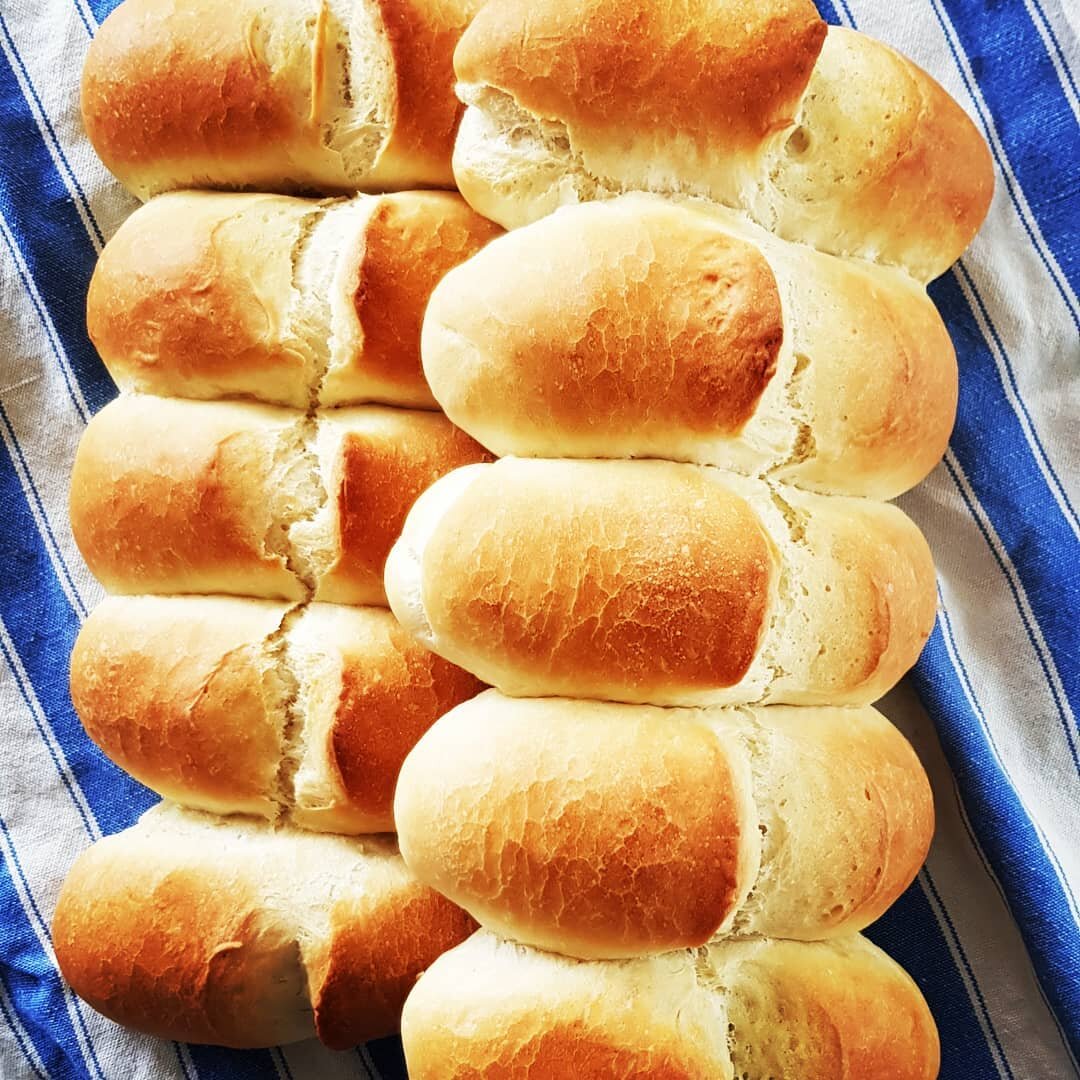 Tessinerbrot selber gebacken, wunderbar knusprig und innen sch&ouml;n weich.
#brot #brotbacken #tessinerbrot #hefeteig #weissmehl #kneten #fenstertest #leaskochkunst #vegandurchdentag #vegan #kochkurse #kochkursef&uuml;rkinder