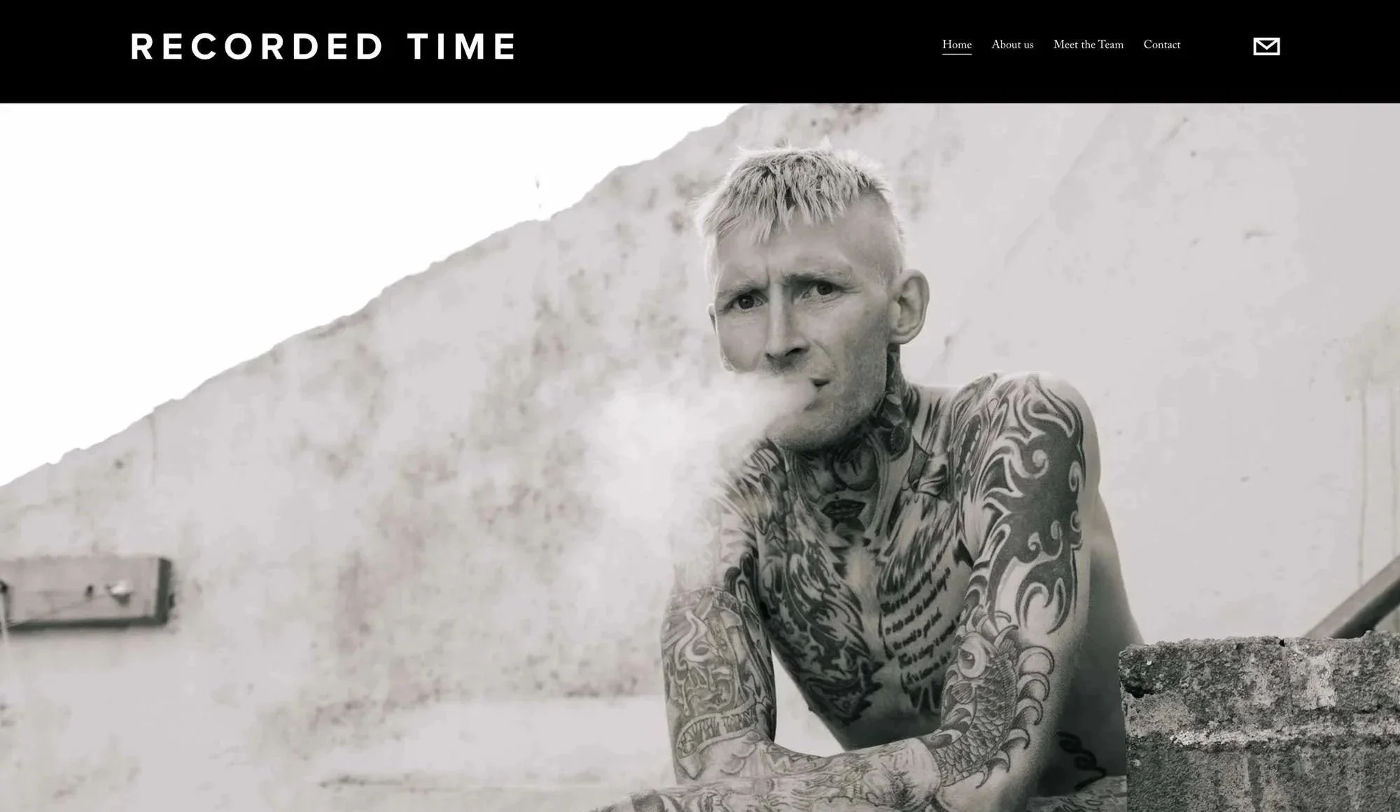 Brand and website design by Tom Ellis for Blair Black Films / Recorded Time