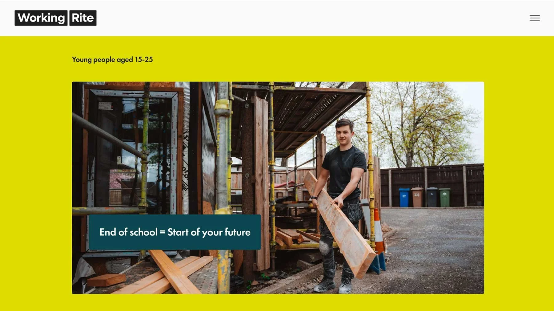 Brand and website design by Tom Ellis for Working Rite