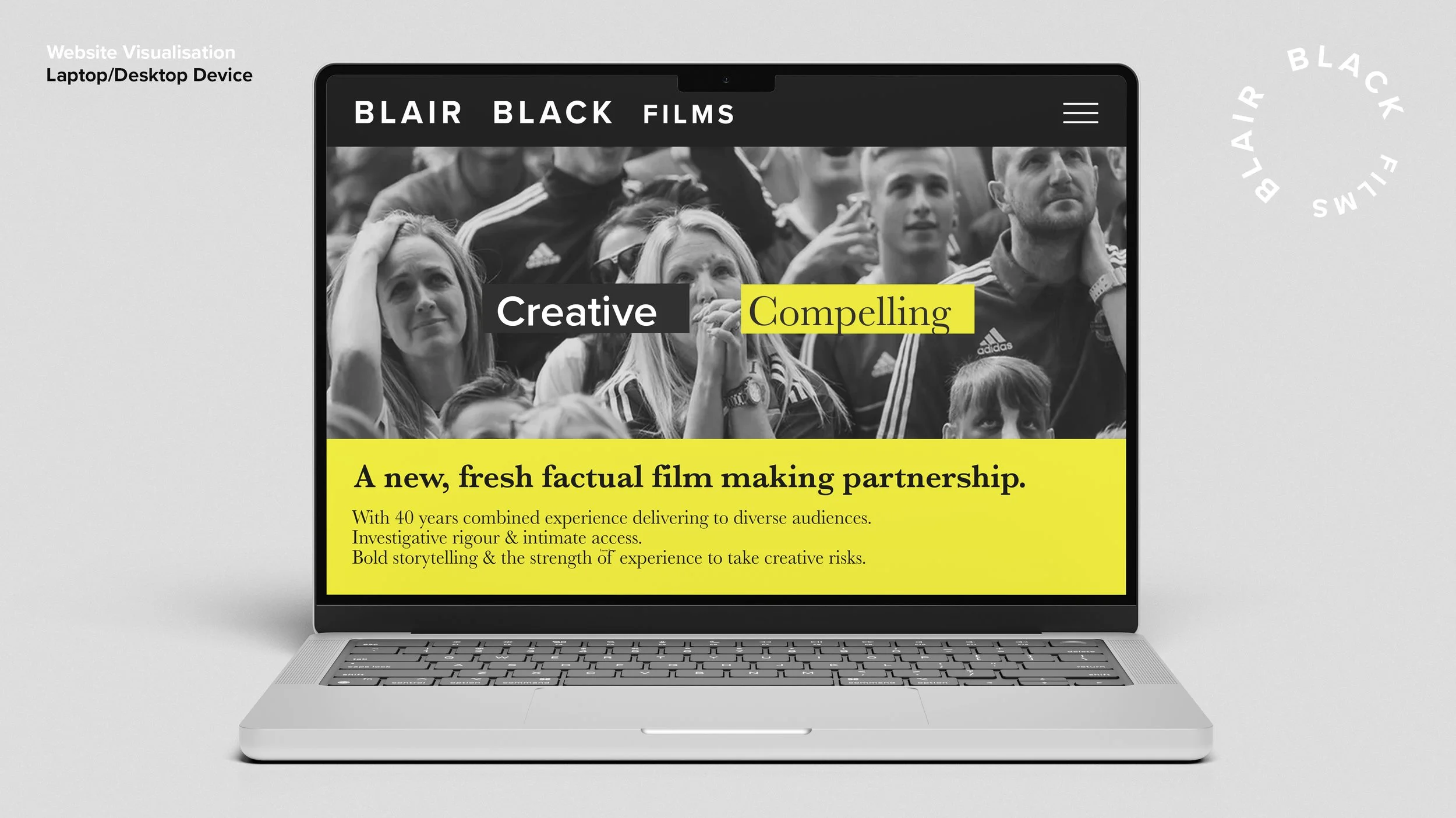 Brand design by Tom Ellis for Blair Black Films / Recorded Time