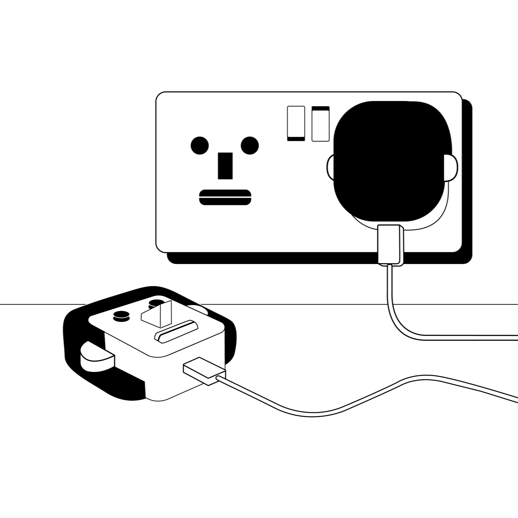 Unplugged. Illustration by Tom Ellis.