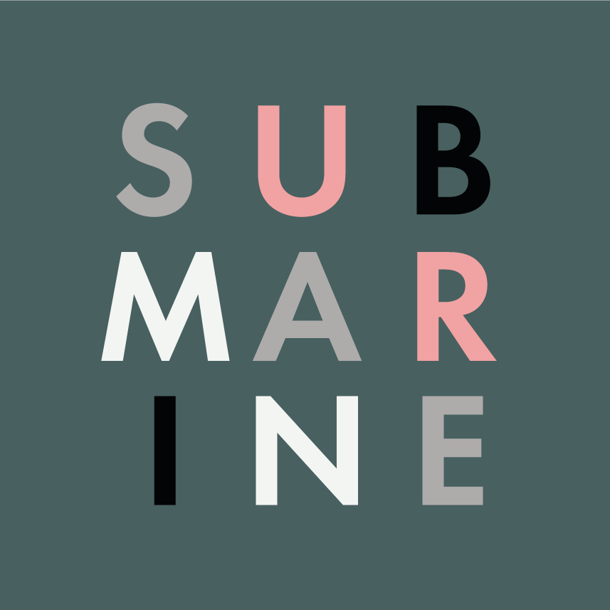 Logo and signage design for Submarine Art + Design School, Edinburgh. Created by Tom Ellis