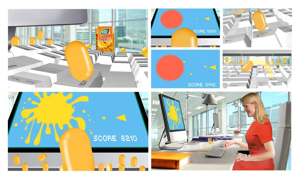 Treehouse 24 Storyboard visual work for Tic Tacs brand. Created by Tom Ellis