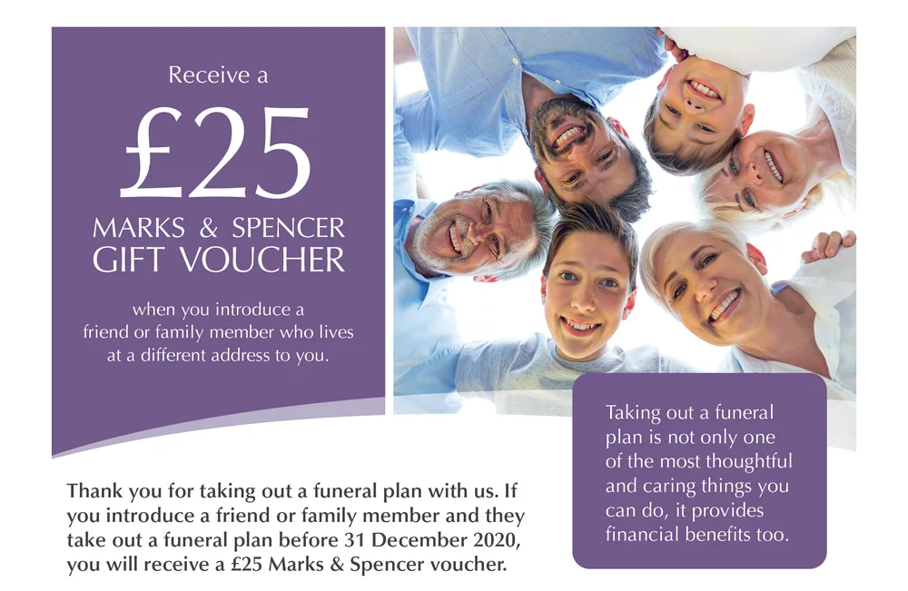 £25 M&S Gift Voucher — Henwood Funerals