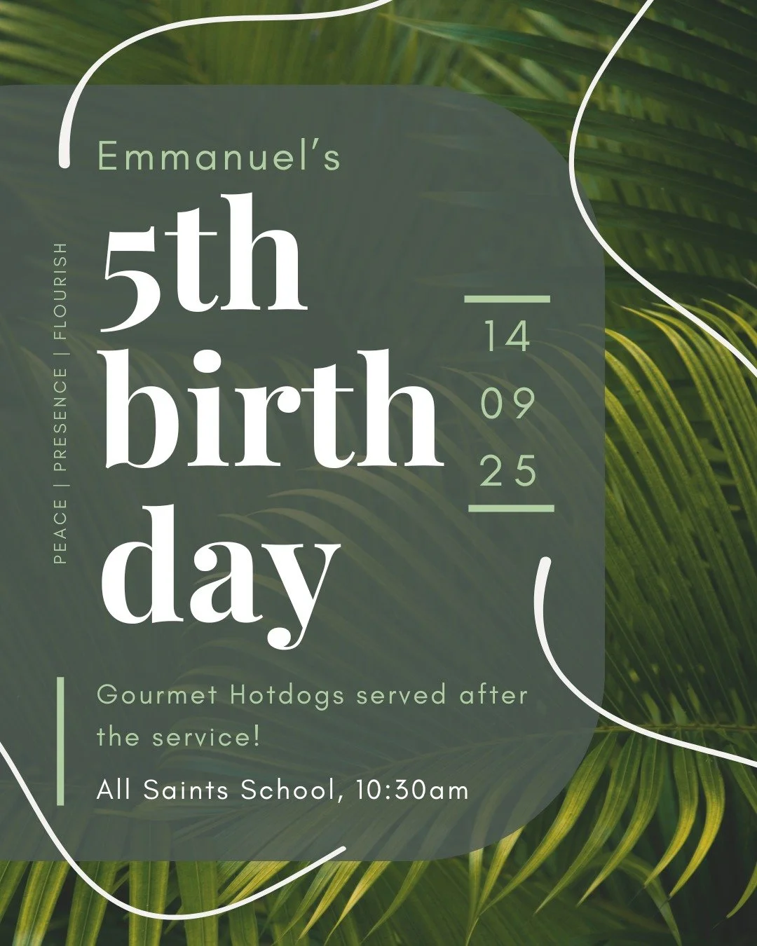 Just 3 more days until we celebrate Emmanuel's 5th birthday!!

We would love you to join us as we remember all that God has done in our first 5 years, as well as look forward to what is still to come! 

Gourmet Hotdogs served after the meeting - you 