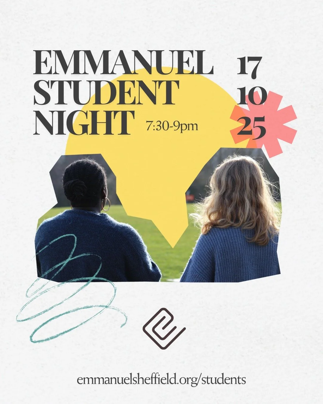 Hey Students! Our Friday Night Student Group is starting next Friday, 17th October, so get the date in your diary - we would love to see you there!

For more info, check out our website, or drop us a DM.

17.10.25 | 7:30-9pm | Emmanuel Offices