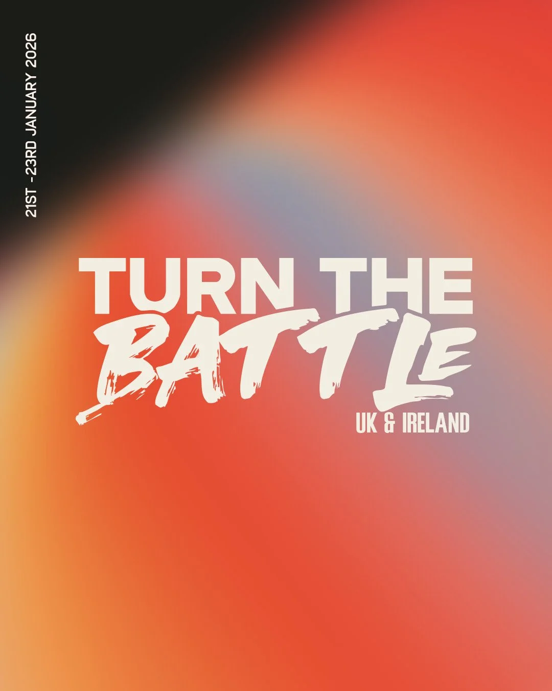 This coming Wednesday 21st we will be gathering for a night of prayer as we join with the 'Turn the Battle' prayer movement happening across the UK and Ireland. God is on the move! Join us at the church offices - 7:45pm - 9:30pm.