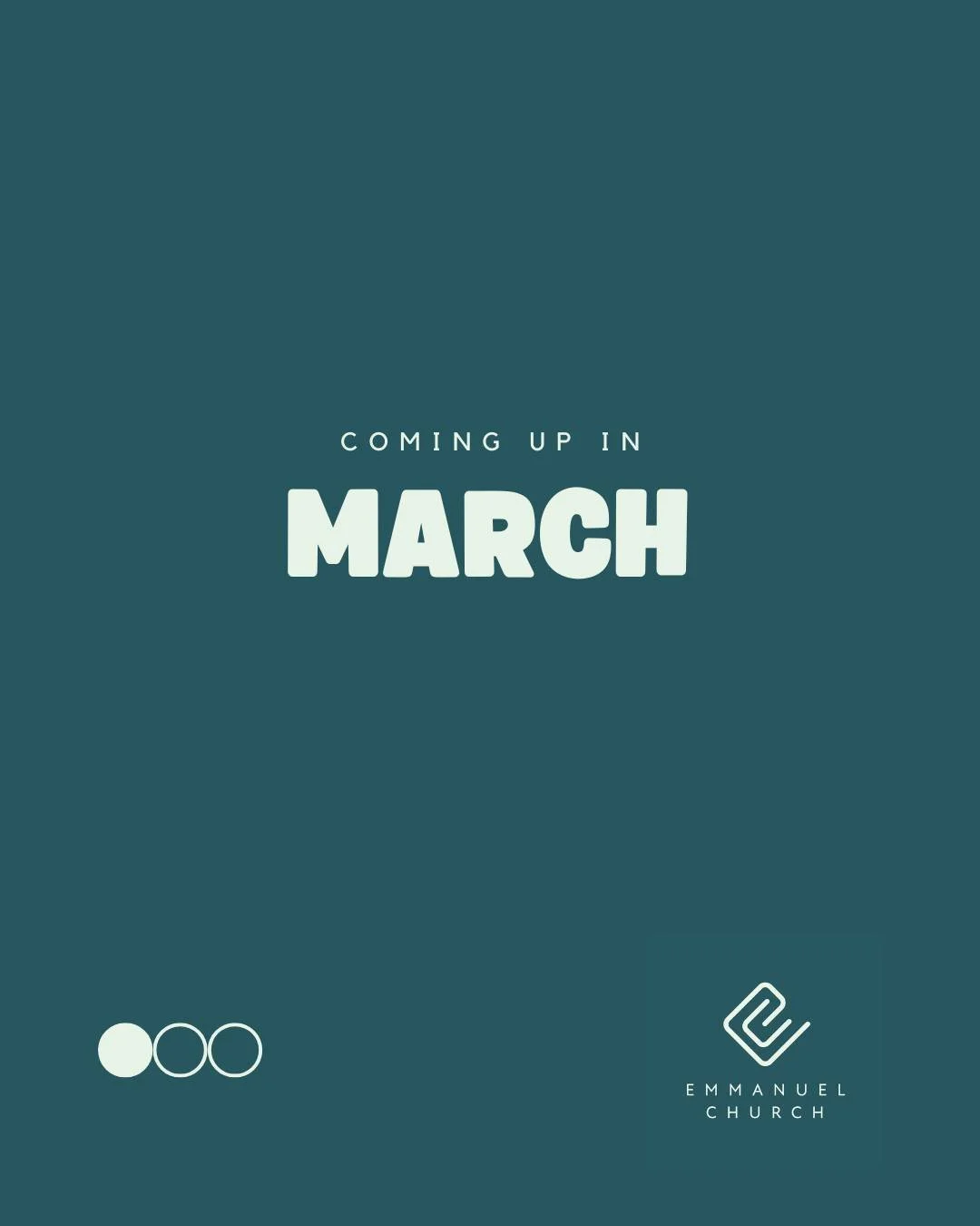 Spring has arrived! We are loving the lighter mornings, and the promise of warmer days, and at Emmanuel we are going to be making the most of the sunshine by prayer walking our streets - joining in with hundreds of other Christians across our city. C