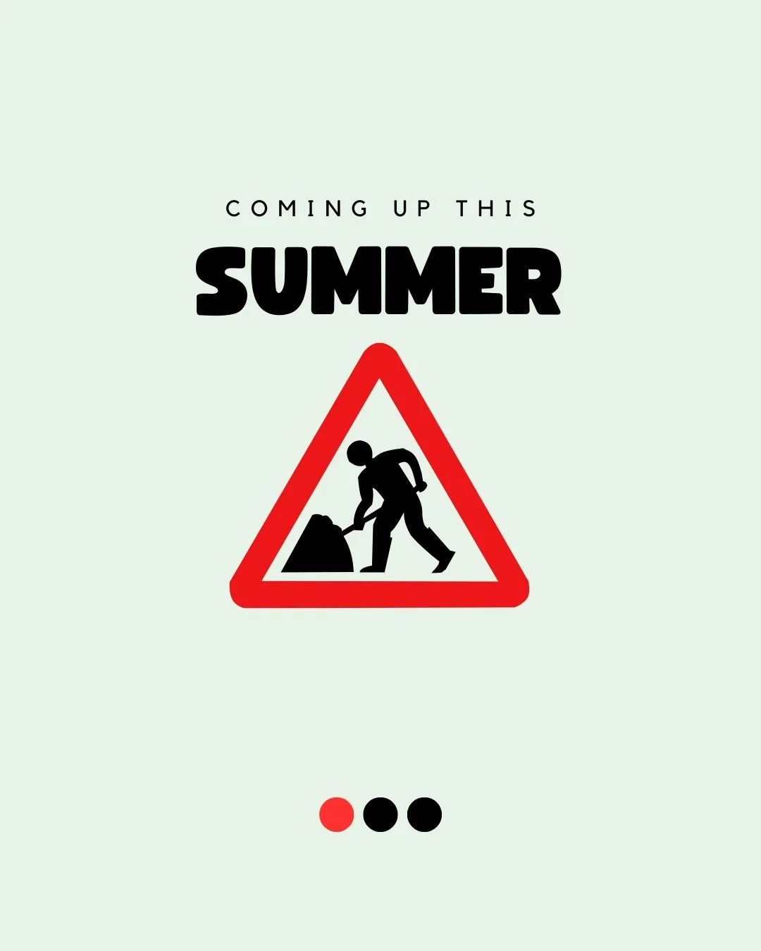 Coming up this summer... from the 19th July to the end of August we are expecting some roadworks at the bottom of Granville road. These are due to start this weekend, so please follow the diversions and plan extra time for getting to church on Sunday