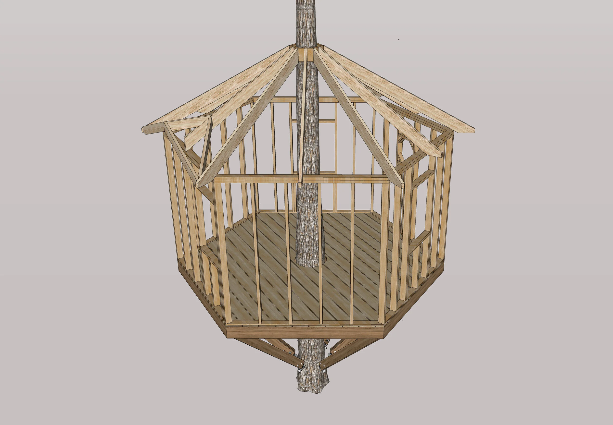 Hex 12ft Platform - Wall View.jpeg