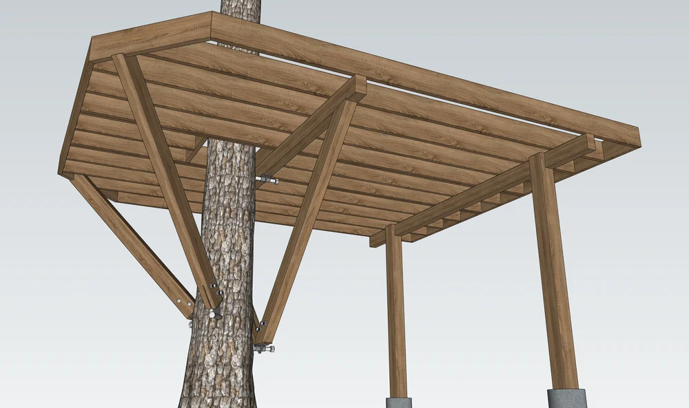 Treehouse Posts Treehouse Platform Framing