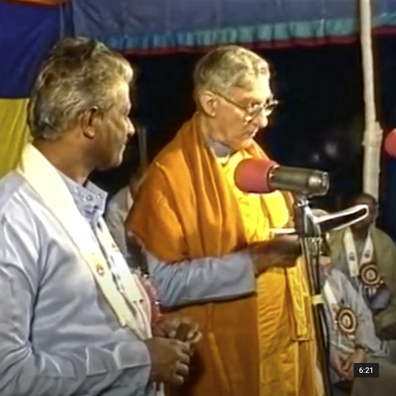 Sangharakshita lecturing in India