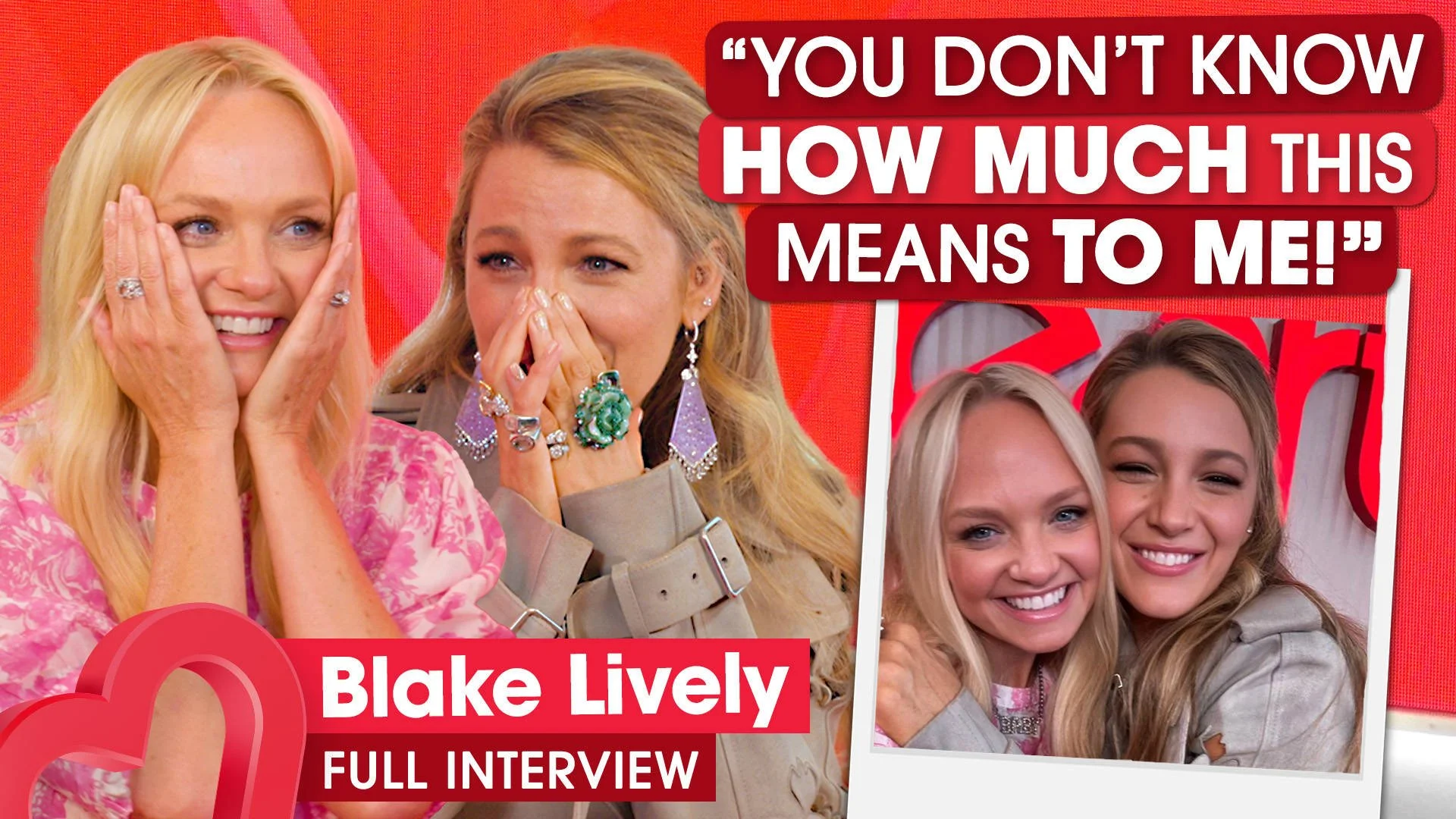 Spice Girl Emma Bunton surprises her new bestie Blake Lively - Heart