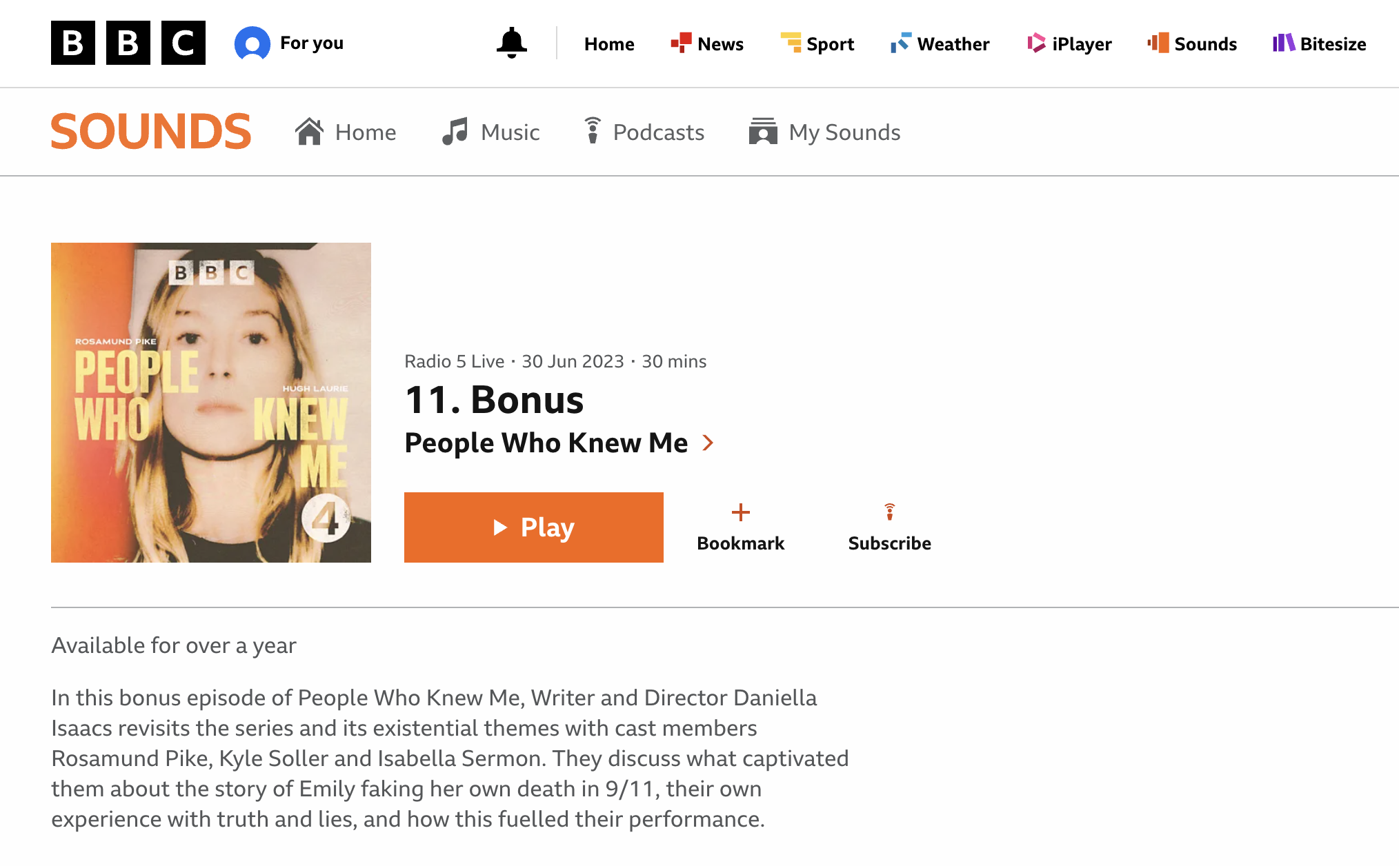 BBC - People Who Knew Me Podcast - Bonus Episode 