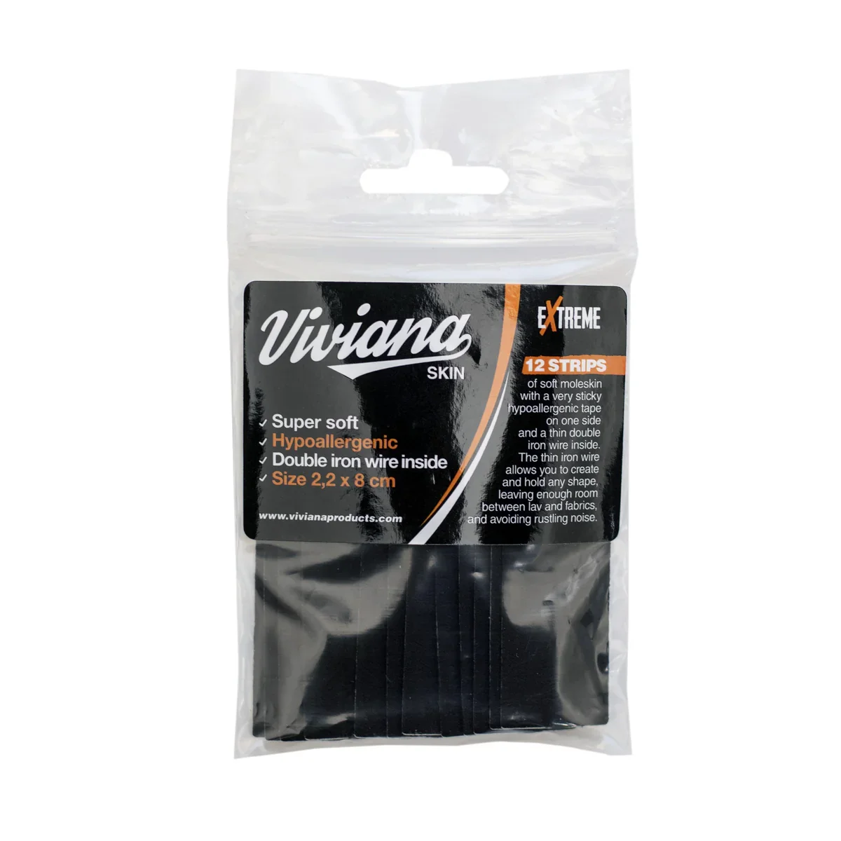 Viviana Moleskin Extreme - Black- 12 Pack