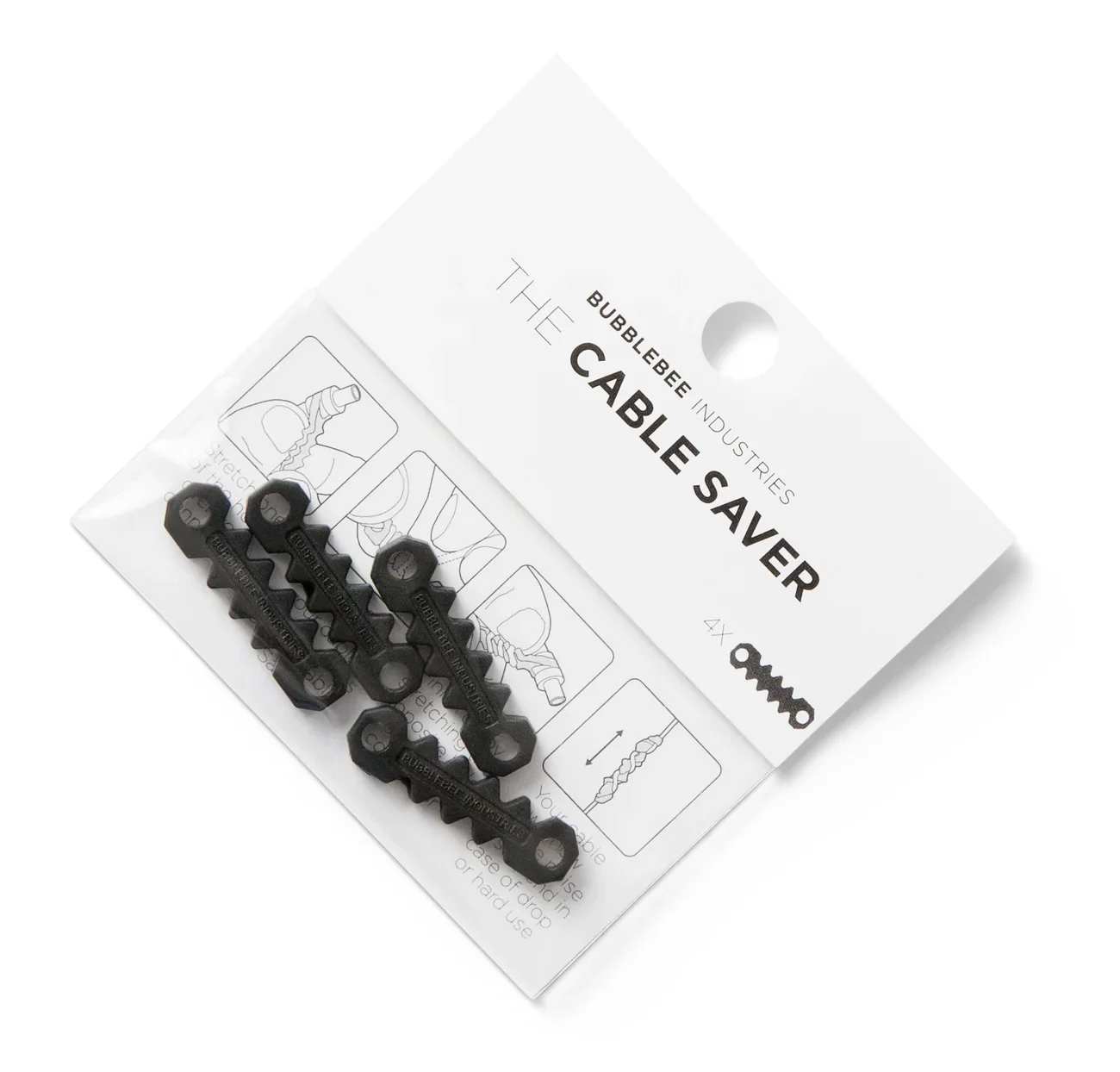 THE CABLE SAVER - 4 PACK - BLACK