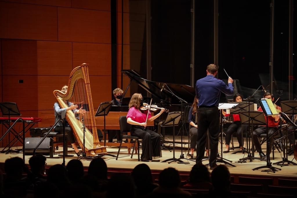Photo by Melanie Ahn, Northwestern University Contemporary Music Ensemble Concert, March 12, 2022