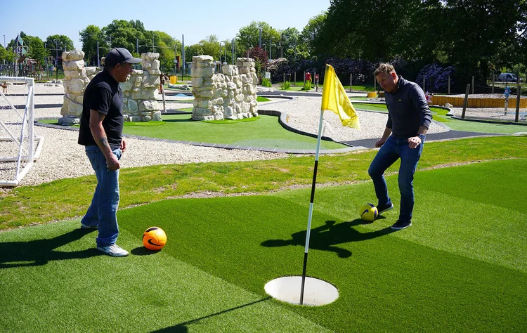 Foot golf at Highfields Park